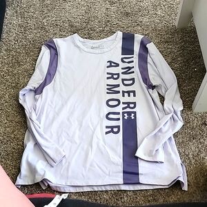 Under armour long sleeve shirt purple XL